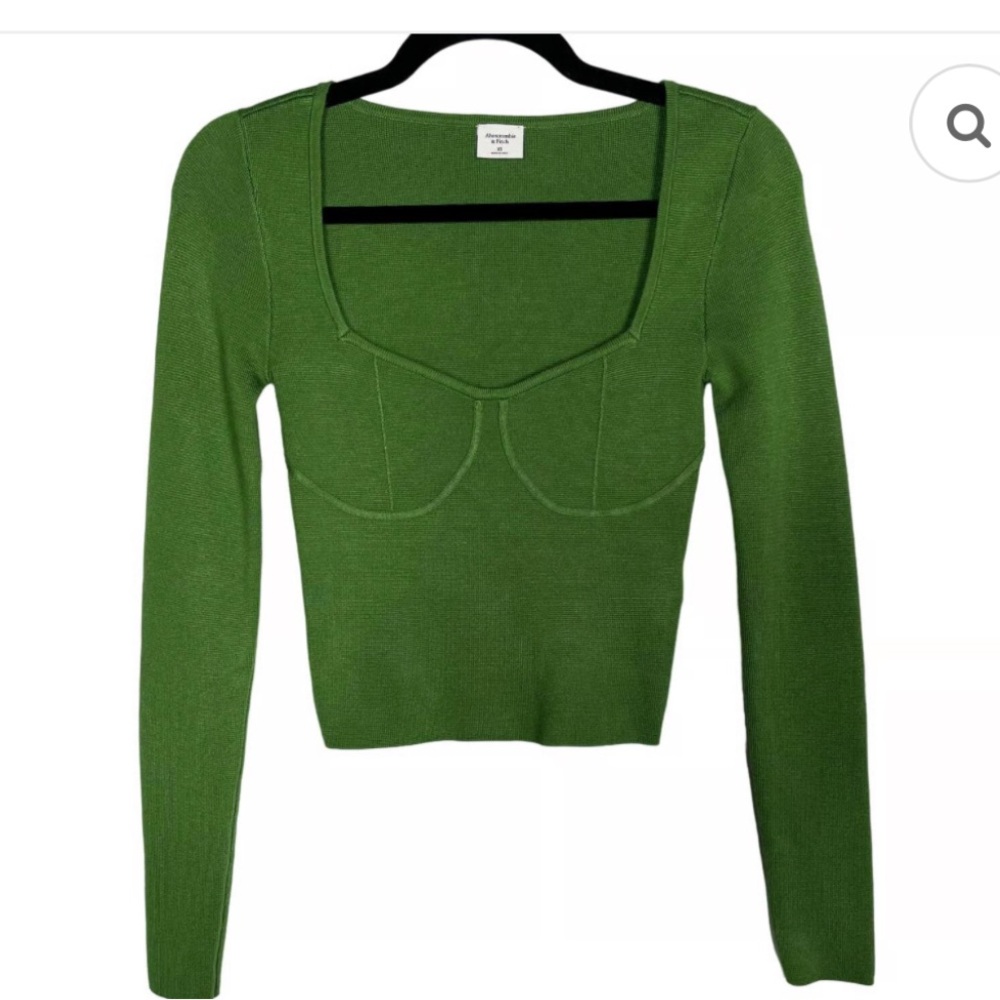 Abercrombie & Fitch Y2K Corset Long Sleeve top